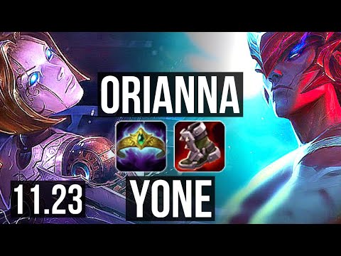 ORIANNA vs YONE (MID) | 1.2M mastery, 4/1/3 | KR Diamond | 11.23