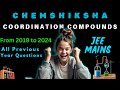 JEE MAINS ALL PREVIOUS YEAR QUESTIONS COORDINATION CHEMISTRY FROM 2019 TO 2024