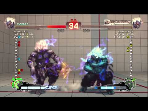 snowfox435 [Oni] Vs milestone_ps [Oni] SSF4 AE 2012 Ranked Matches - PSN
