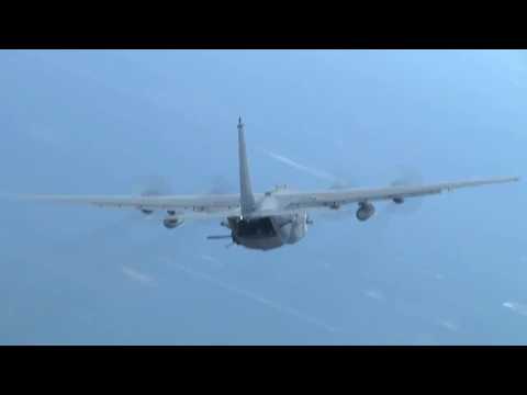 AC 130 Gunship in Action
