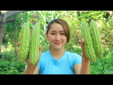 Yummy Bitter Gourd Stuff Pork Recipe - Bitter Gourd Stuff Cooking - Cooking With Sros Video