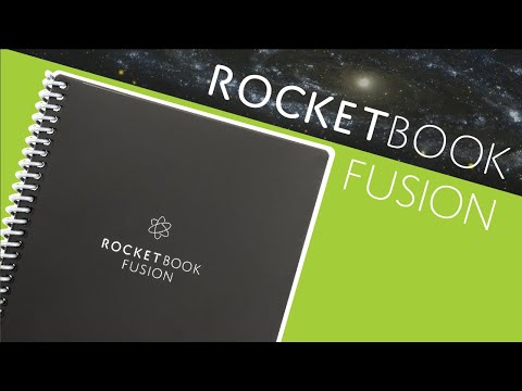 2-PACK Rocketbook Fusion Smart Reusable Notebook w/ 2 Pens (New Generation)