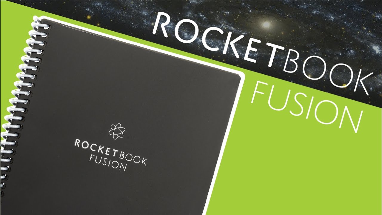 Rocketbook Notizbuch Fusion Smart A4, Liniert, Schwarz