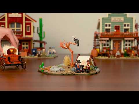 Vidéo Lumibricks The Old West 14008 : Camp de cowboy