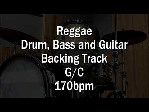 Reggae Drum, Bass and Guitar Loop in G/C - 170bpm