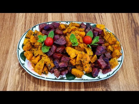 Kürbis und rote Bete aus dem Ofen // Köstliches Ofengemüse // Lecker und gesund // Health-food 😋