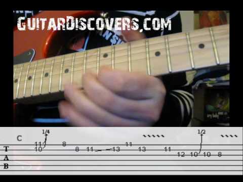 Blues Guitar Lick in C with TABS!