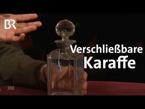 Patentierte Qualen: Abschließbare Flasche "Tantalus" | Kunst + Krempel