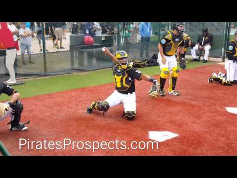 Pirates catcher Elias Diaz framing and blocking