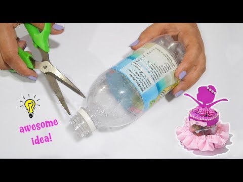 Awesome and easy recycled craft using plastic bottle| How to recycle plastic bottle Video