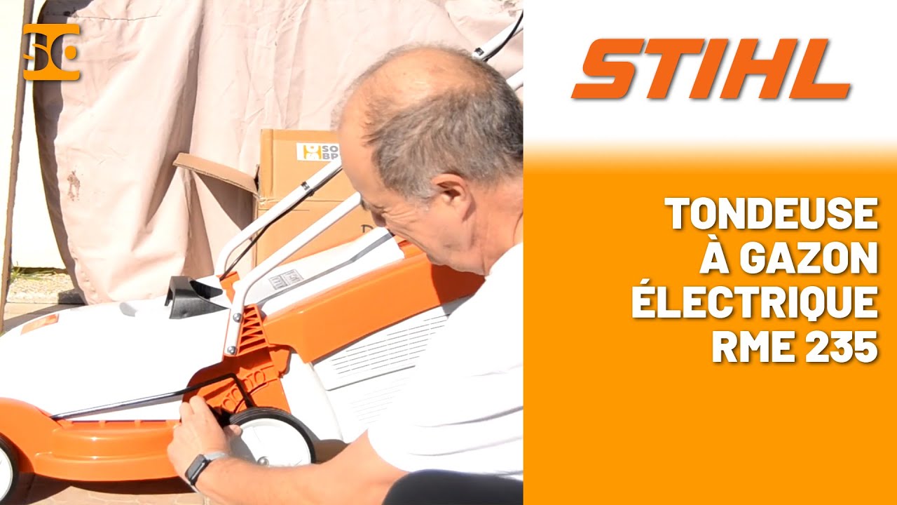Test de la Tondeuse à gazon électrique RME 235 - STIHL - 6311-011-2410 par notre Ambassadeur Didier