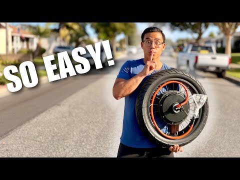 SECRET Technique For Installing Motorcycle Tires On Your Ebike