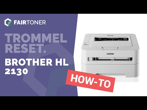 Brother HL-2130 Trommel Reset -