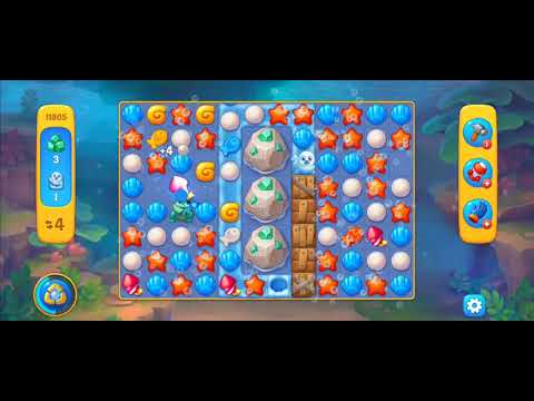 Fishdom Easy Level 11805 (with ingame lightning booster) @choraelmin