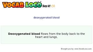 Video thumbnail for deoxygenated blood