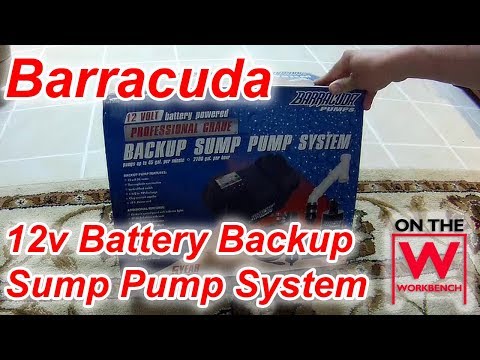 Barracuda Battery Backup Sump Pump Unboxing