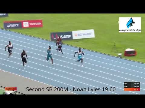 Men 200M SB RACES | Reynier Mena 19.63  | Noah Lyles 19.61   |  Erriyon Knighton 19.49 #highlights 👀