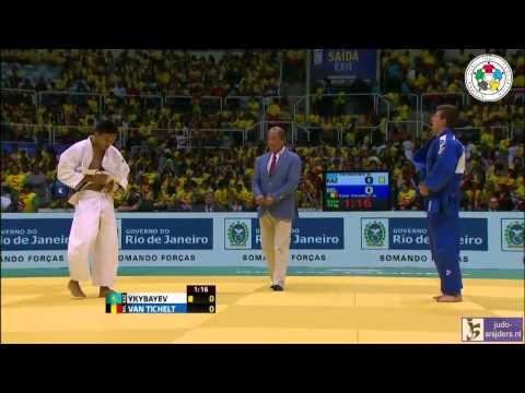 Judo 2013 World Championship Rio de Janeiro: Ykybayev (KAZ) - van Tichelt (BEL) [-73kg] bronze