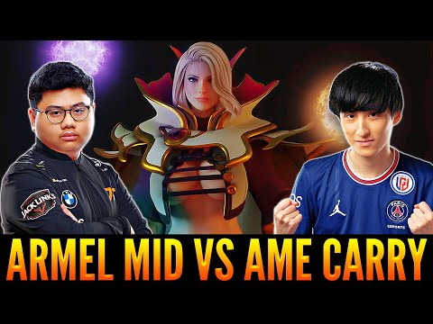 ARMEL With INVOKER Mid Meet AME With LESHRAC Carry | Super Intensive Game Full Of Fights | Dota 2
