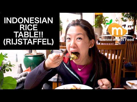 CRAZY 10+ DISHES in Indonesian Rice Table (Rijsttafel) in The Hague (Den Haag) in The Netherlands