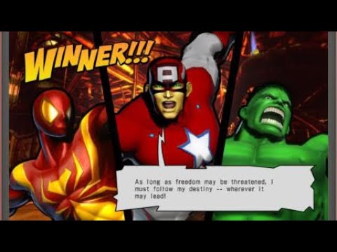 ULTIMATE MARVEL VS. CAPCOM 3 Spider-Man, Hulk, and Captain America Part 1