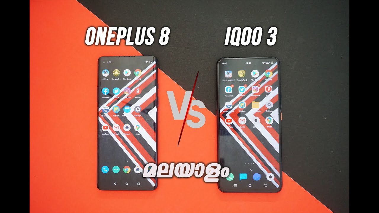 OnePlus 8 vs iQOO 3 Speedtest Comparison [Malayalam]