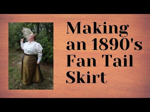I Made a Plus Size Victorian Fan Tail Skirt // Victorian Jiminy Cricket Part 1