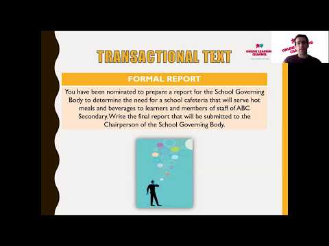 Free school lessons online Grade 12 English - Lesson 6 for 2020.