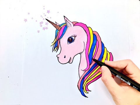 EASY WAY TO DRAW COLOR A UNICORN |Step by Step|