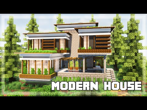 DiddiHD - How to Build a Modern House / Mansion in Minecraft - Tutorial