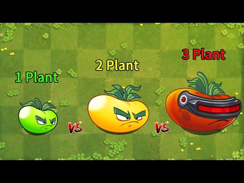PvZ 2 Gameplay - Super Ultomato 1 Plant vs 2 Plant vs 3 Plant - Who will Win ? - Plant vs Plant