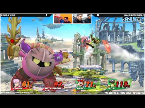 WBB #51 | Bonk! & Vivid vs GwJ & RedeemerZ - Losers Finals - Smash Wii U - Doubles