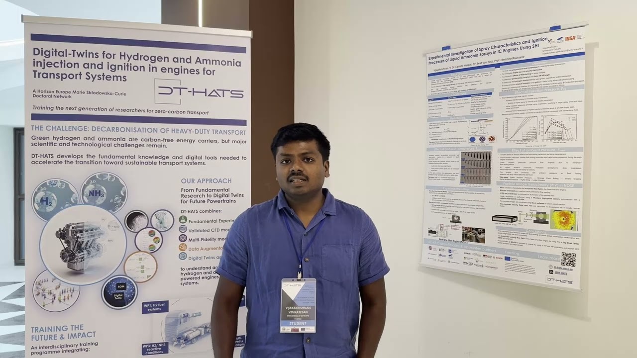DT-HATS: Meet DC4 Vijayakrishnan Venkatesan | Investigating Liquid Ammonia Sprays for Clean Engines