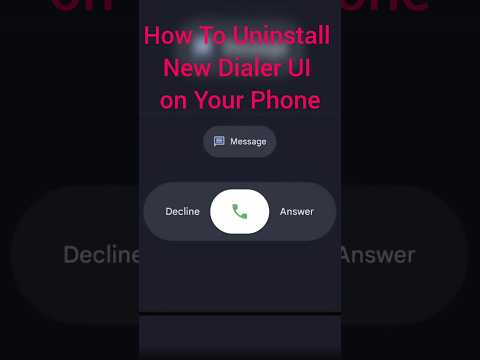 How To Remove Google Dialer Update on Your Phone | Uninstall Google Dialer #googledialer #google