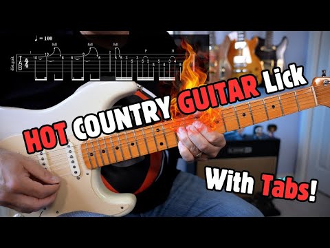 Hot Country Guitar Lick in G Major with Tab