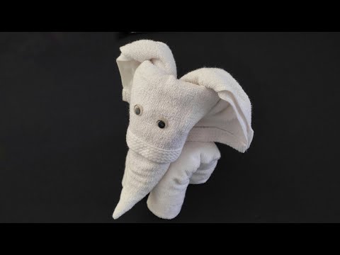 Towel Elephant | How to make Towel elephant | Towel art | Towel animal | Towel folding design