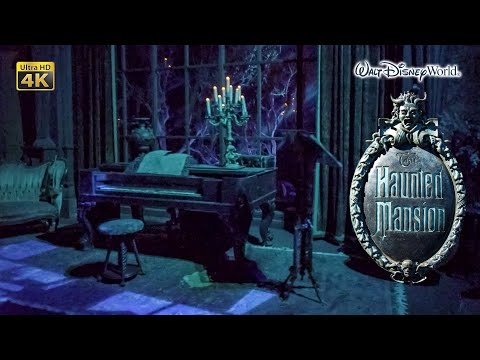 2020-10-27 The Haunted Mansion On Ride Low Light Ultra HD 4K POV with Queue Walt Disney World