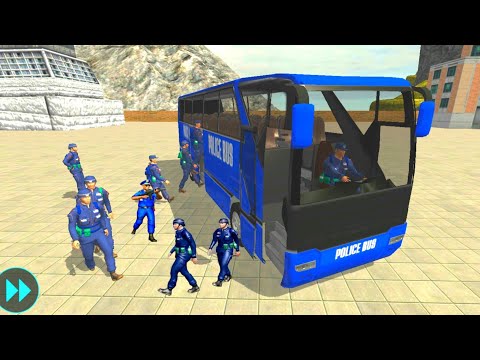 US Police Bus Driving Games 3D- Off-road Police Bus Driver Games #9 - Android Gameplay