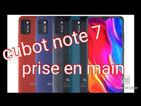 Cubot note 7 prise en main avant test