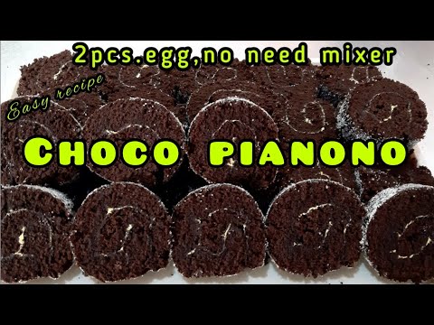 EASIEST WAY TO MAKE CHOCO PIANONO😲HOW TO MAKE CHOCOLATE PIANONO?CHOCO MAMON RECIPE