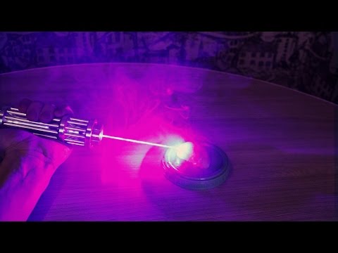 Тест лазера 10000 mW на МЯСЕ !