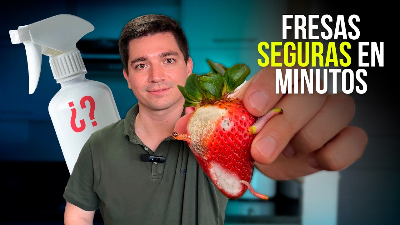3 formas de DESINFECTAR fresas PASO A PASO 🍓