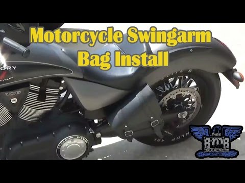 Motorcycle Swingarm Bag Install