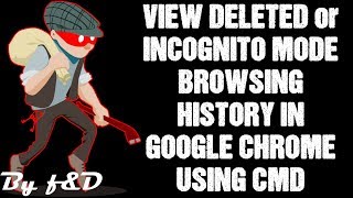 How to see incognito history on Google Chrome | See deleted history on google chrome using CMD