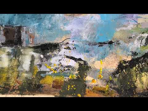 BUILDING UP LAYERS IN ABSTRACT ART.