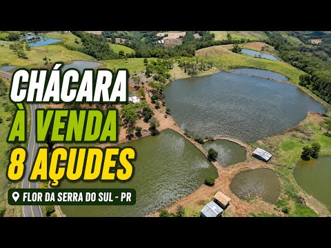 CHÁCARA A VENDA | 8 AÇUDES DE PEIXES | FLOR DA SERRA DO SUL PR