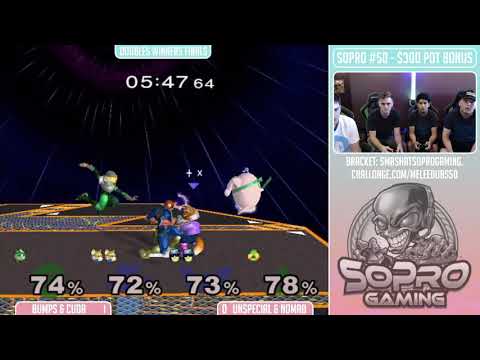 Sopro #50 SSBM - Bumps & Cuda Vs. Unspecial & Nomad - Doubles Winners Finals