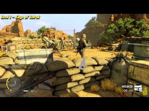 Sniper Elite 3: Level 1 Seige of Tobruk (All collectibles) - HTG