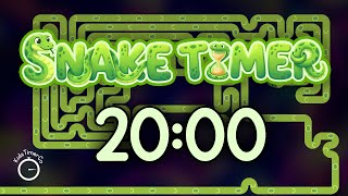 20 Minute Snake Maze Challenge! 🐍 Fun Visual Timer for Kids