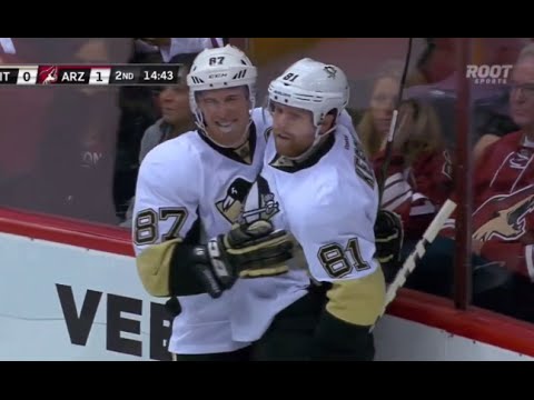 Kessel Snipes his First with the Penguins vs Arizona (10/10/15)